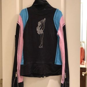 Figure skating workout jacket